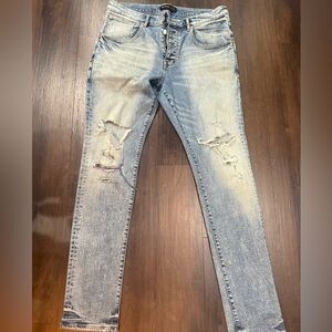 Purple Brand Men's Light Blue Relaxed Jeans